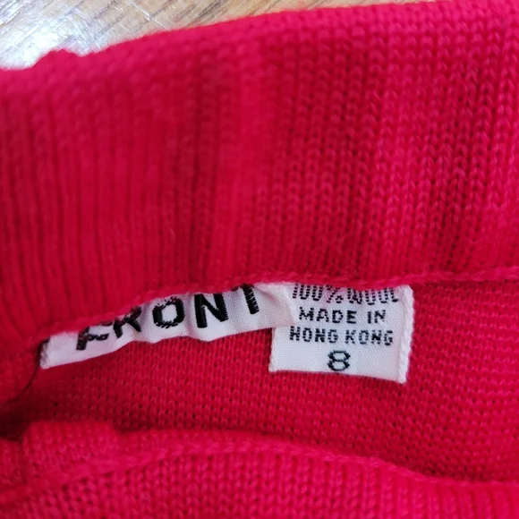 Vintage 1960s Sebastian Red Belted Jacket and Pant Suit With Gold Buttons Set - Picture 10 of 16